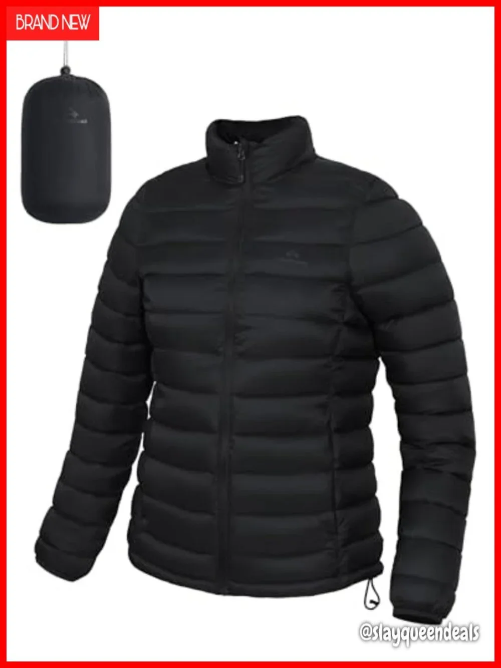 Packable Puffer Jacket Lightweight Quilted Coat Water-Repellent Insulated